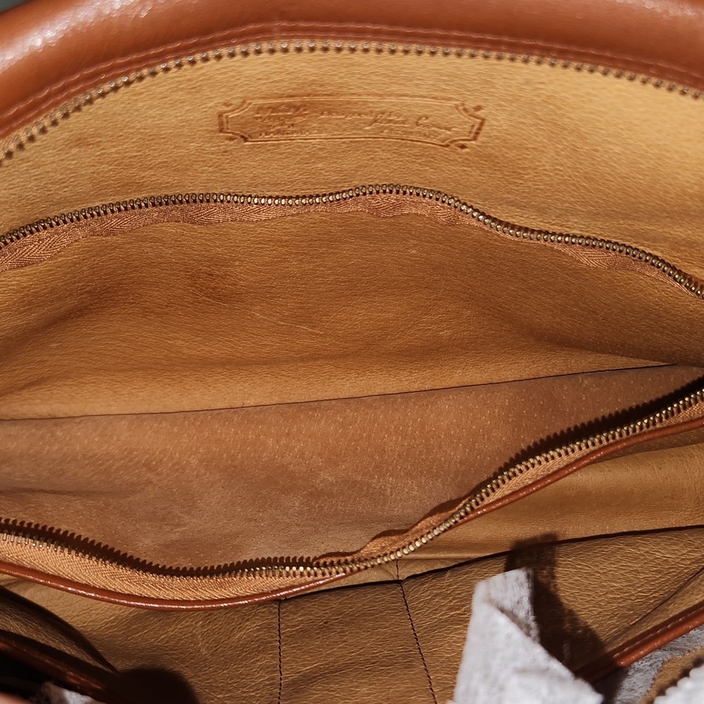 MCM Cognac Visetos Crossbody With Leather Interior - Vintage & Handmade - Picture 9 of 11